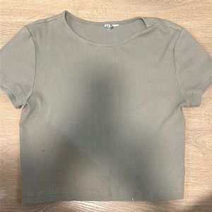 mint green baby tee (full length not cropped)